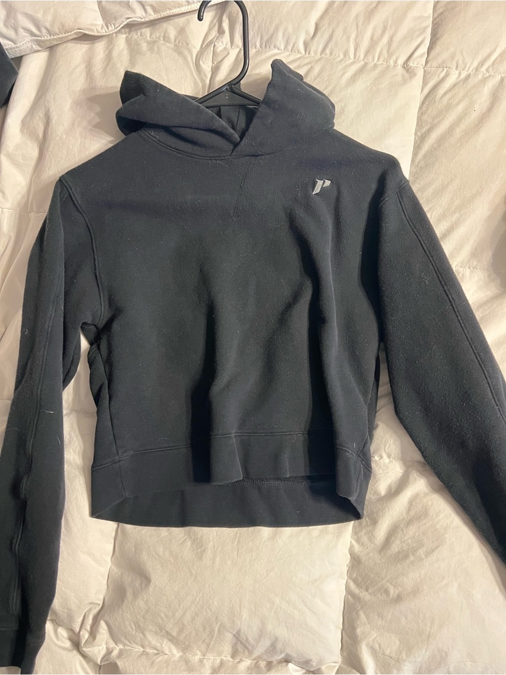 1st Phorm Black Pullover Hoodie Cropped